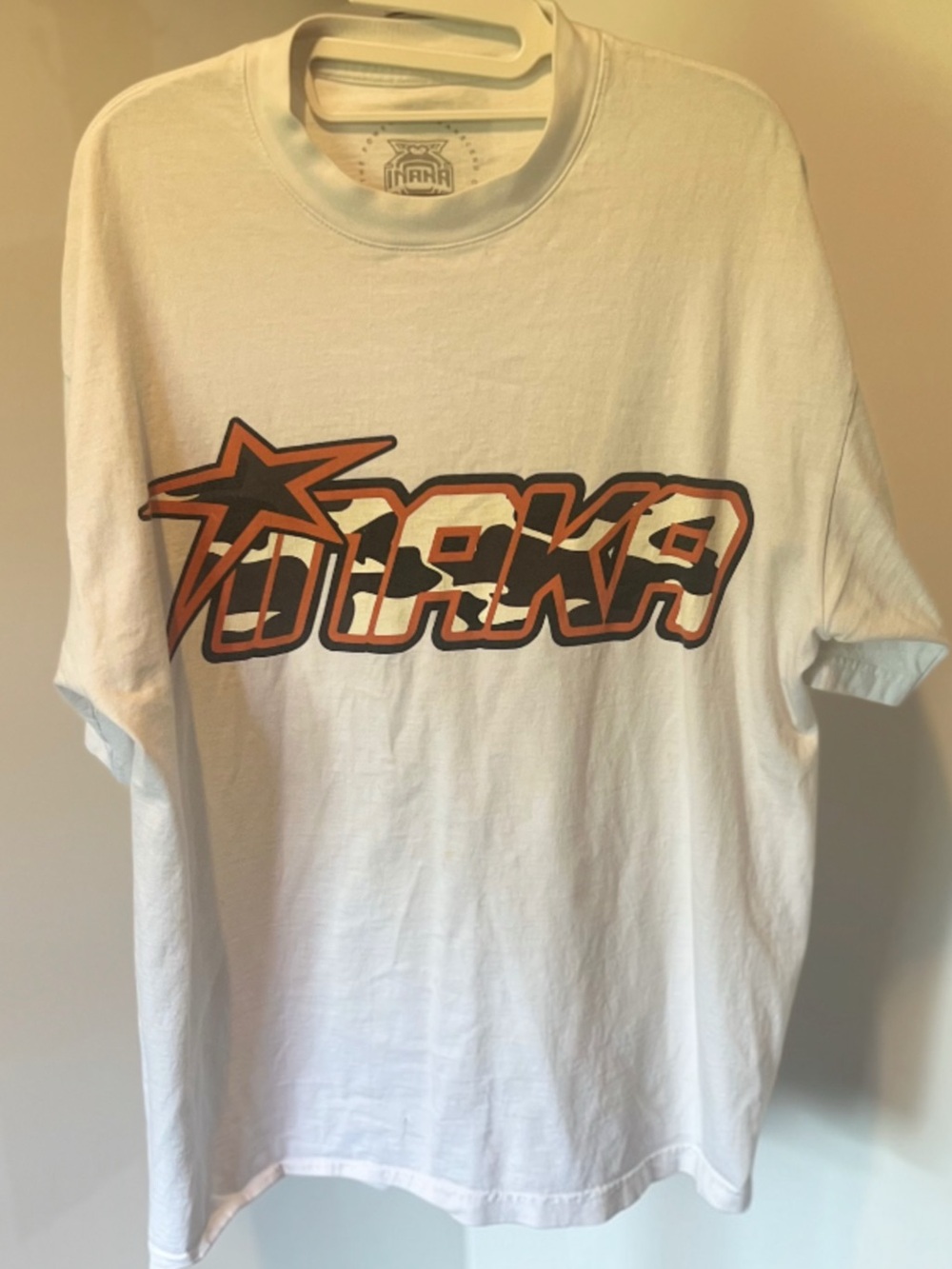 O'Neill White Short-Sleeve Tee with Orange & Black Logo